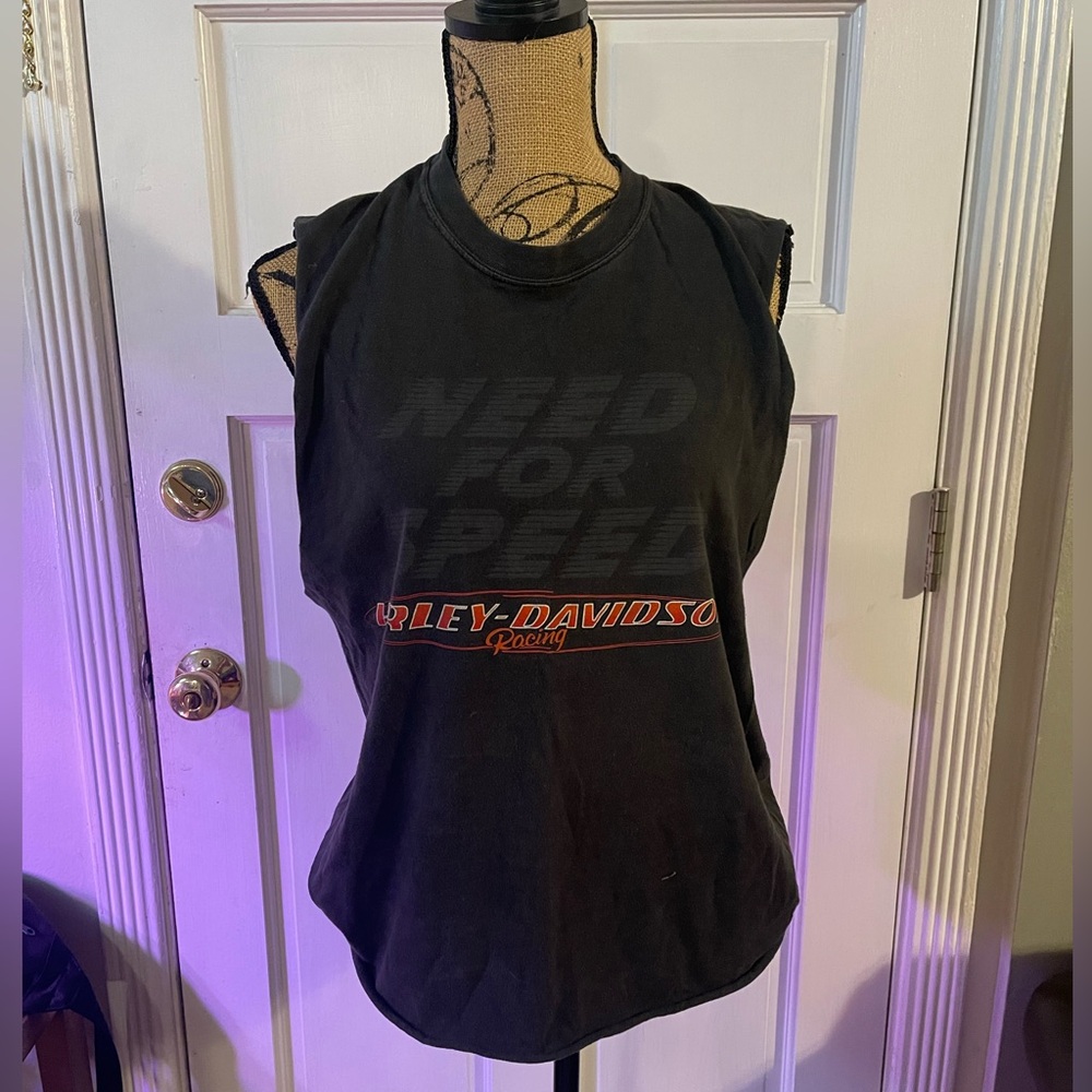 Harley Davidson Tee Need For Speed Custom Cut Tank